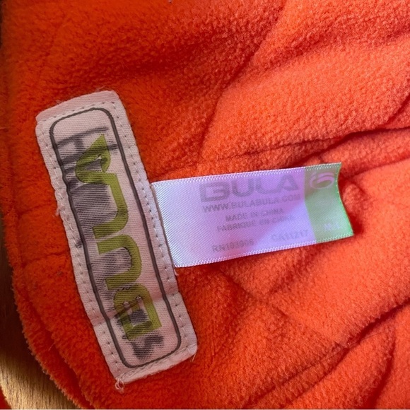 Bula Sherpa Trapper Hat Wool Aviator Winter Olive Green Orange Ear Flap - Picture 6 of 7